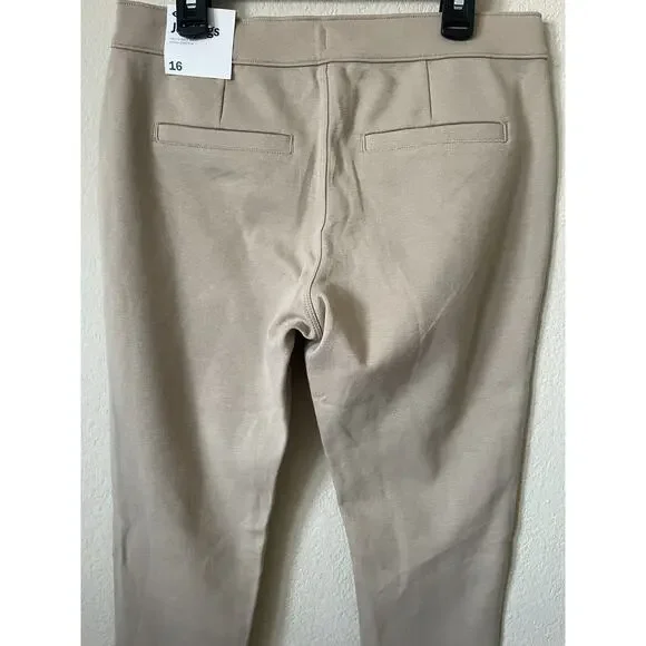 Old Navy Tan Uniform Girls' Adjustable Waist Ponte Knit Jeggings Pants Size 16 - Picture 6 of 8